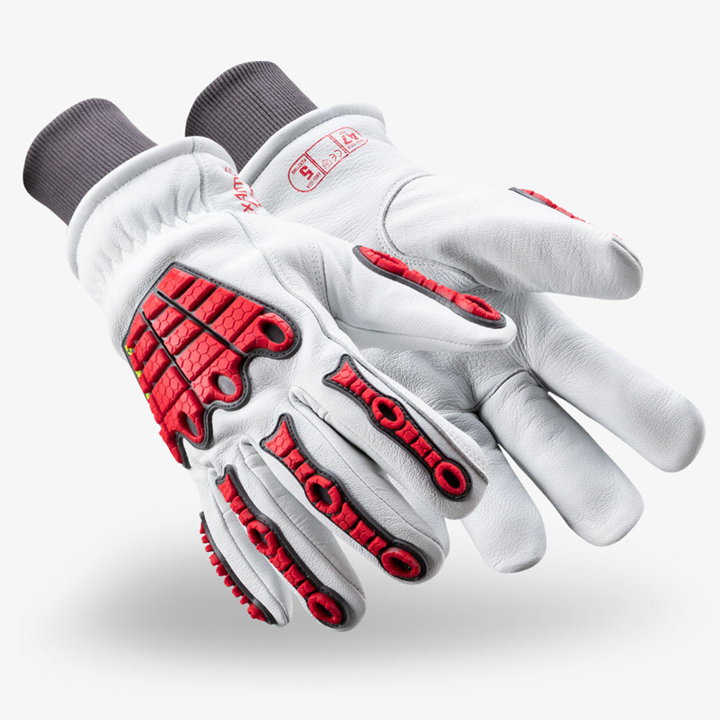 Pair of Chrome SLT 4064IMPW impact winter gloves as they might appear on your hands.